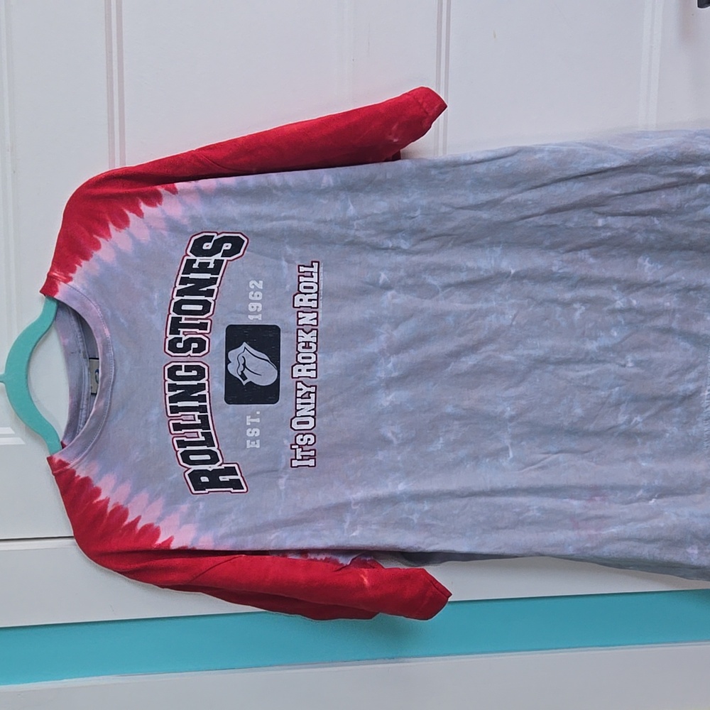 Vintage The Rolling Stones Liquid Blue Tag 2002 jersey style T rock Band Music